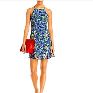 AQUA x Mary Katrantzou Parrot Print High Neck Dress - 100% Exclusive